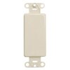 Leviton Wallplates Light Almond Blank Wp 80414-T